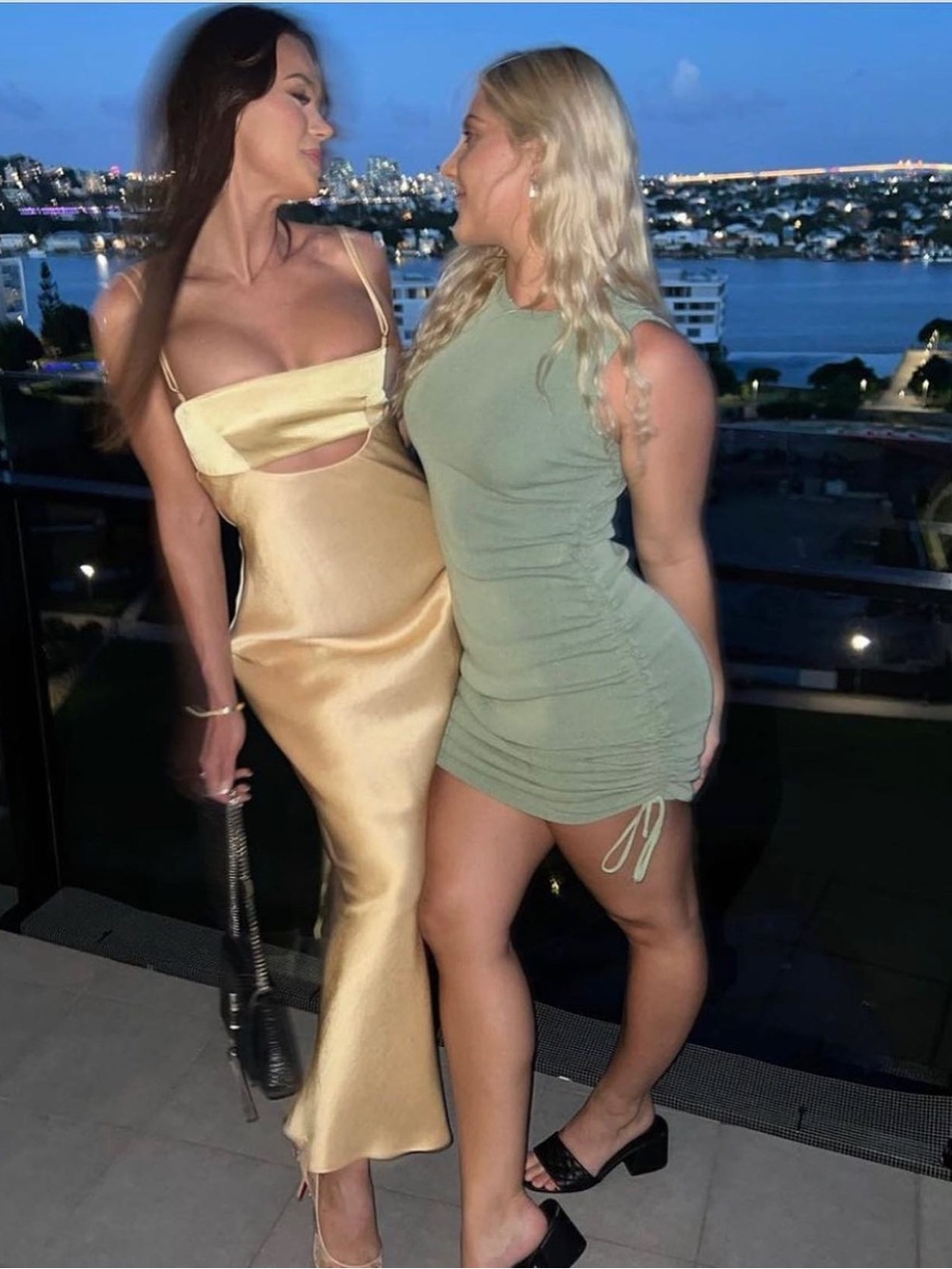 New! Bec & Bridge Satin Cutout Maxi Dress in Champagne Golden Yellow 💛 sz 2 NWT! - Picture 7 of 16